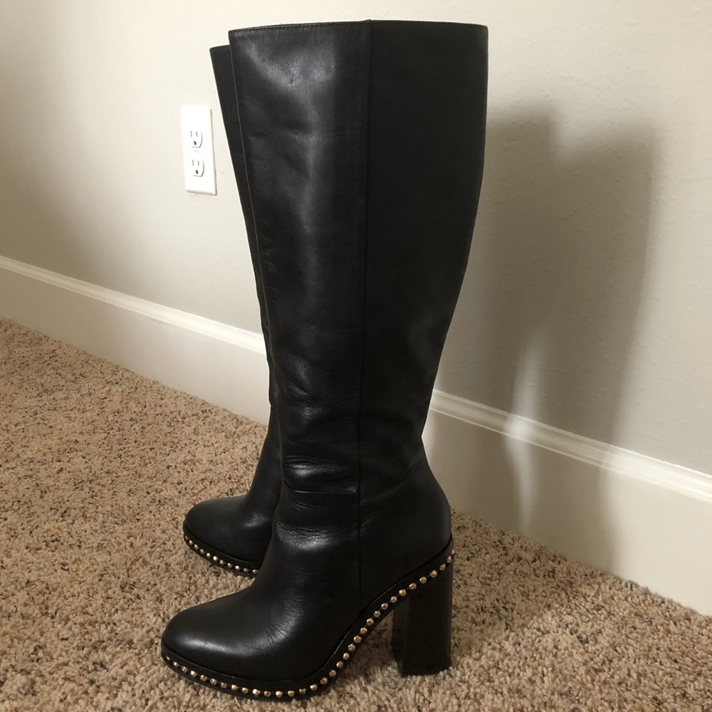 Coach leather boots